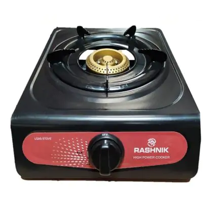 Rashnik 1 burner table top cooker-stainless steel top- peacok gas