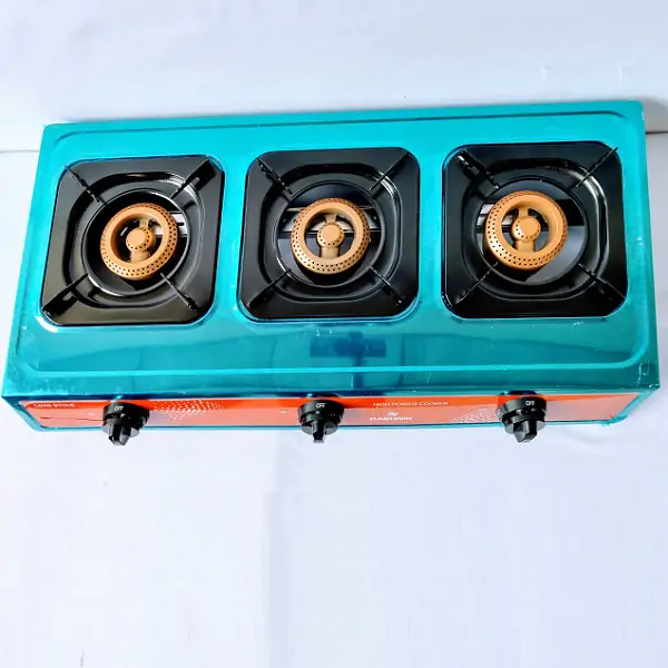 Rashnik 3 burner table-top cooker-stainless steel top