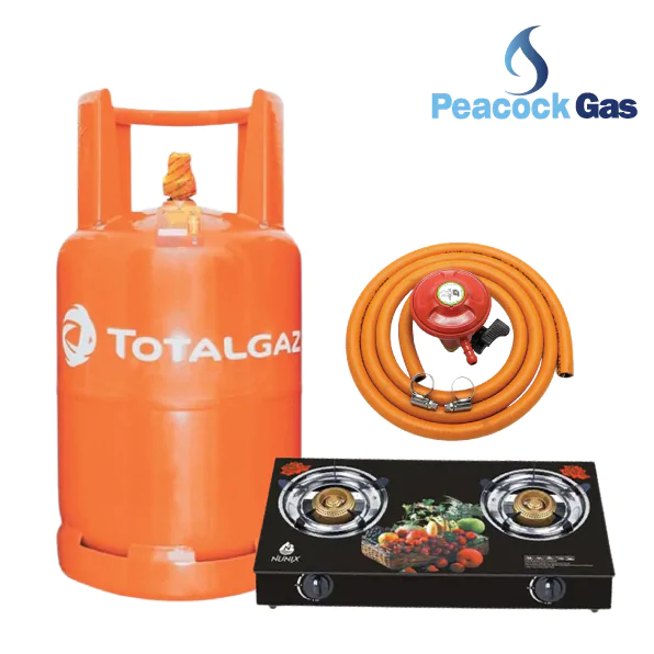 Total gas 13kg cooking set-01 Total Gas 13kg cooking set - Total gas 13kg cylinder with gas + 13kg Regulator+ Hosepipe + Cooker- peacock gas- gas refill and delivery in Nairobi Kenya