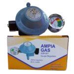 Ampia 13kg gas regulator with gauge- Peacock gas- Gas refill- cylinders and accessories