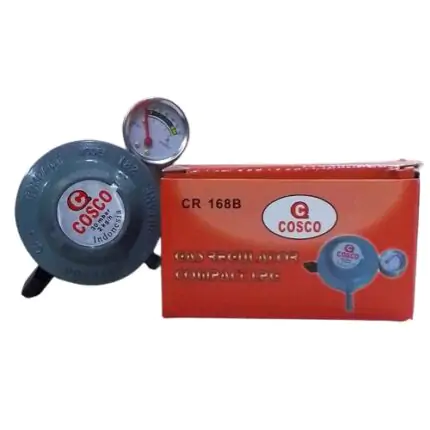 cosco 13kg gas regulator with Gauge- Peacock gas- Gas refill- cylinders and accessories