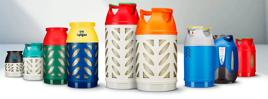 Composite gas cylinders